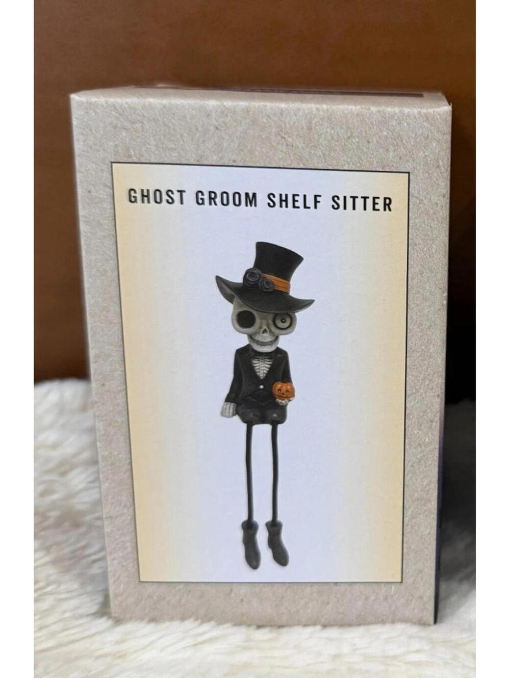 Cracker Barrel Skeleton Ghost Groom Dangler Shelf Sitter